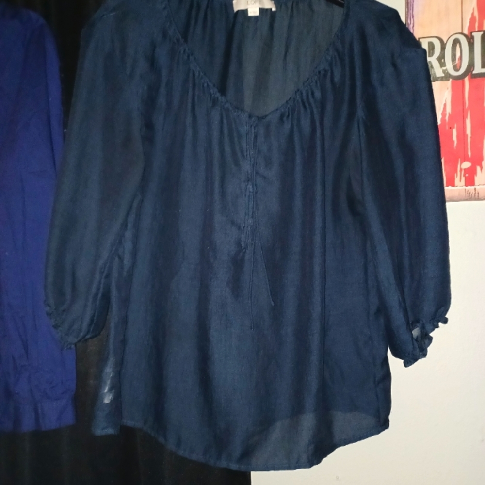 The Loft women's blouses, lot of three. Size medium